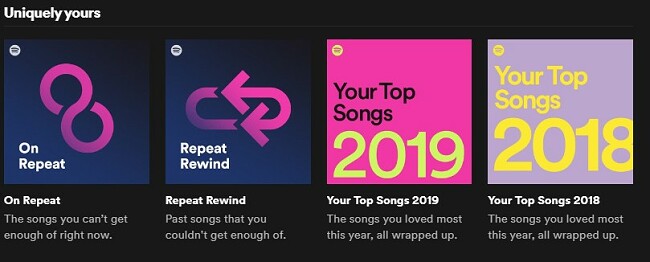 Spotify Uniquely yours