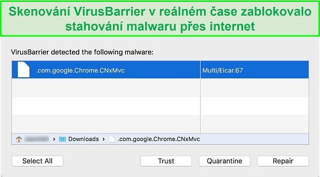 Screenshot Intego Malware Blocker Popup