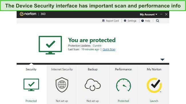 Norton review ease of use screenshot