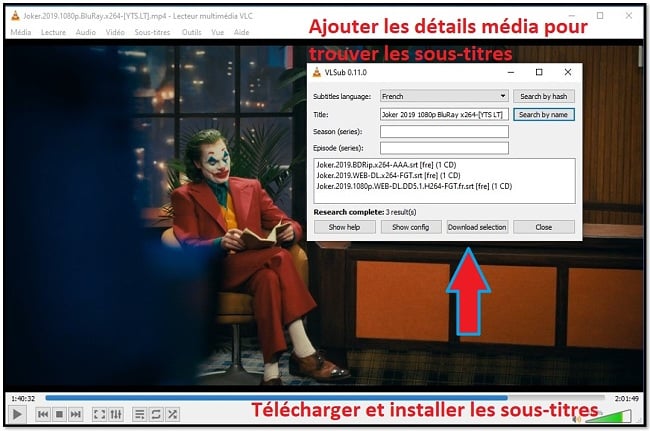 Télécharger Sous-titre avec VLC