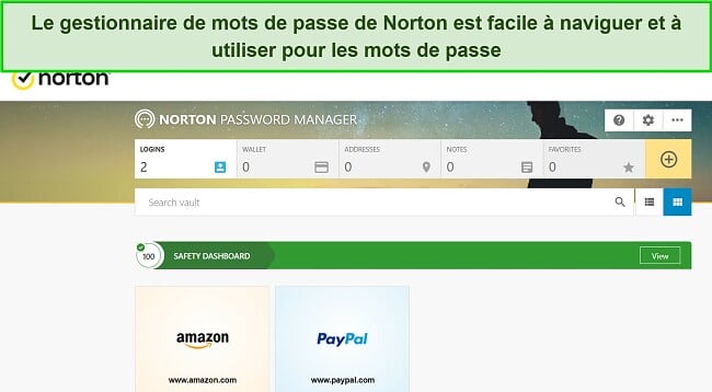 Norton review propose un gestionnaire de mots de passe
