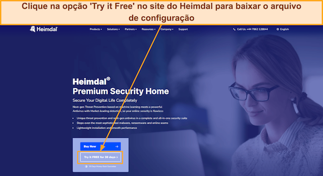 Captura de tela mostrando como baixar o julgamento de Heimdal de seu site