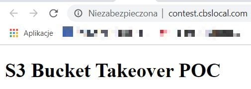 Screenshot of Niezabezpieczona website