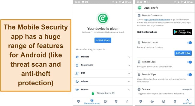 Bitdefender’s app protects you from malware infection, SMS hacking, and phishing