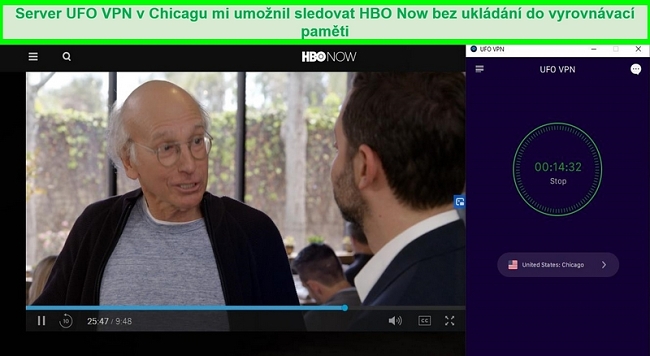 Omezte své nadšení hraním na HBO Now, když jste připojeni k americkému serveru UFO VPN v Chicagu