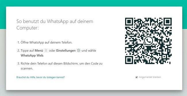 WhatsApp QR-Code für Windows