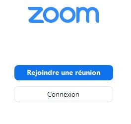 Zoom Page de connexion