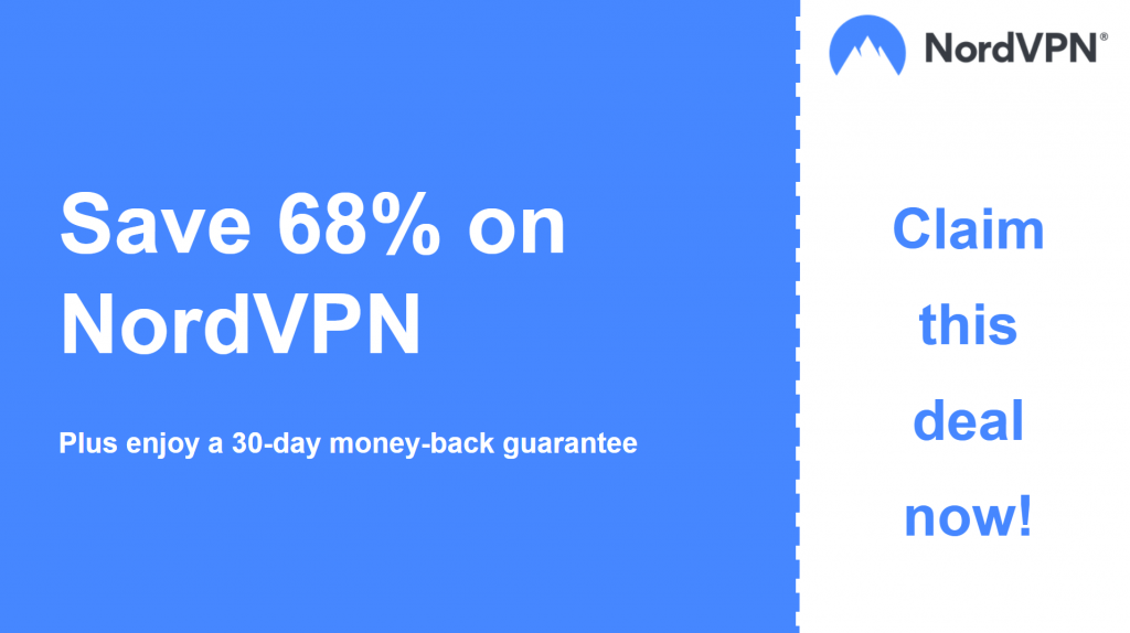 Valid NordVPN Coupon 2020: Save up to 68% Today