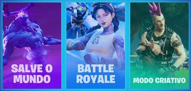 Modos de jogo Fortnite