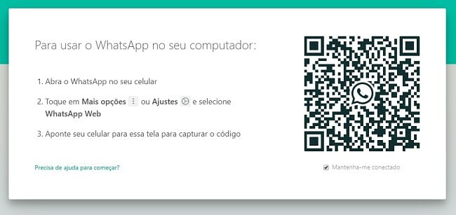Código QR do WhatsApp para Windows