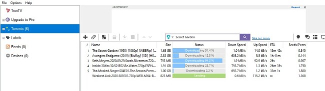 Bittorrent download