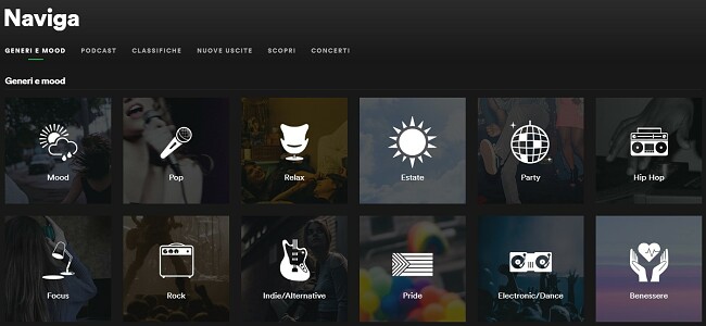 Spotify Browse