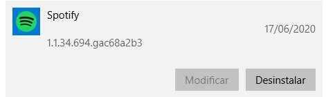 Desinstalar Spotify