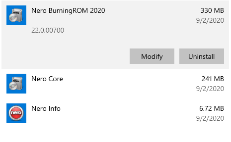 nero will not uninstall nero will not uninstall