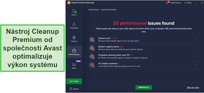 Recenze Avast Antiviru: Výsledky skenování v Cleanup Premium