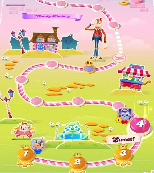 Candy Crush Saga Map