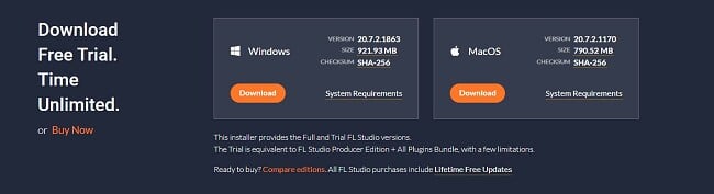 Download FL Studio trial