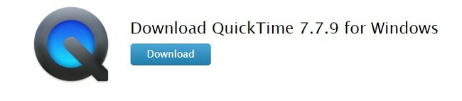 Download QuickTime for Windows