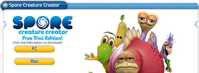 play spore creature creator online game free no download