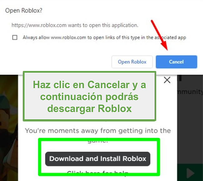 Descarga Roblox.