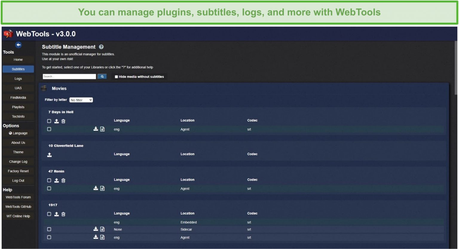 installing webtools plex installing webtools plex
