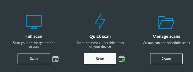 Avira Scanning Options