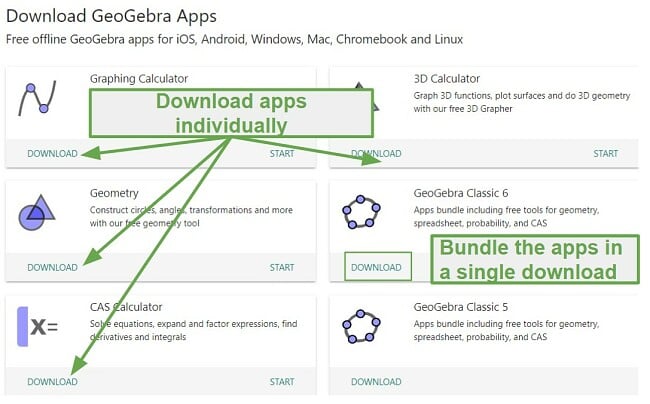 Dowload GeoGebra