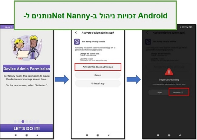 צור לוח זמנים עם Net Nanny