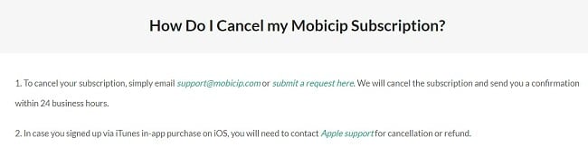How to cancel Mobicip