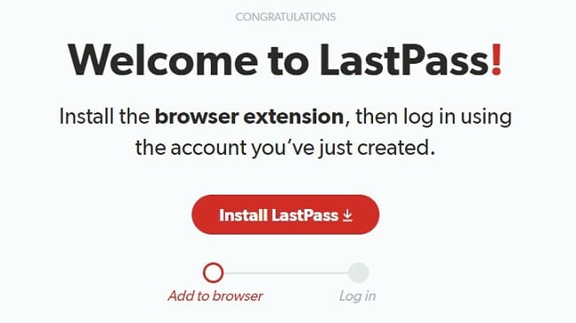 Install LastPass