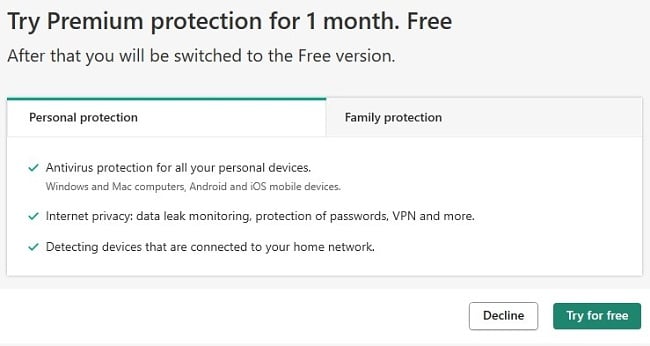 Try Kaspersky Premium for Free