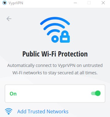 VyprVPN Public wifi protection