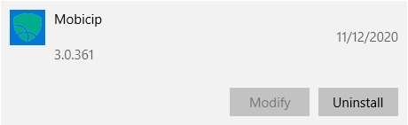 uninstall mobicip