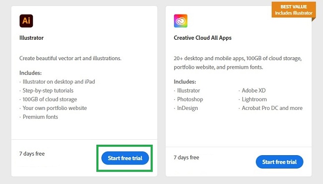 adobe illustrator free trial version adobe illustrator free trial version