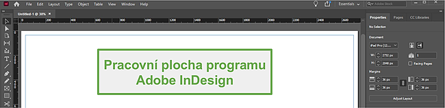 Pracovní stanice Adobe InDesign