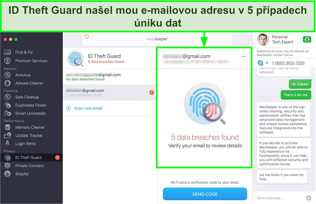 MacKeeper's ID Theft Guard úspěšně identifikoval 5 porušení e -mailových dat