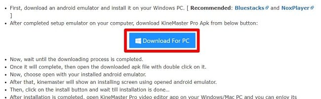 Download KineMaster for PC