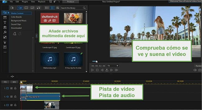 Edición de video PowerDirector