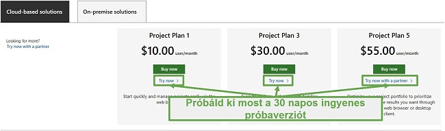 Próbálja ki a Microsoft Project Free alkalmazást