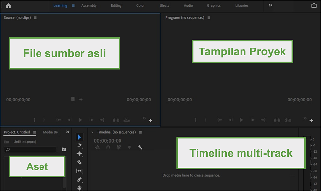 Antarmuka Premiere Pro