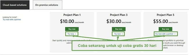 Coba Microsoft Project Gratis