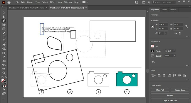 Illustrator Interface