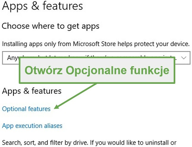 Krok ustawień systemu Windows 10, aby pobrać oprogramowanie XPS Viewer
