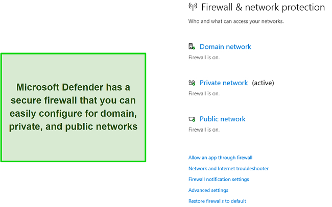 Easy-to-use firewall in Microsoft Defender