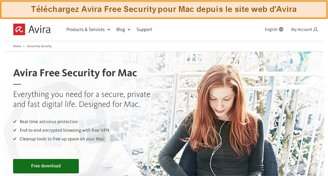Capture d'écran de l'installation d'Avira sur un Mac