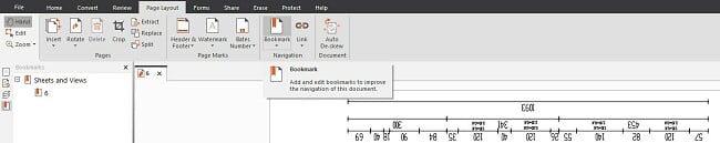 Interfaccia del lettore PDF Nitro