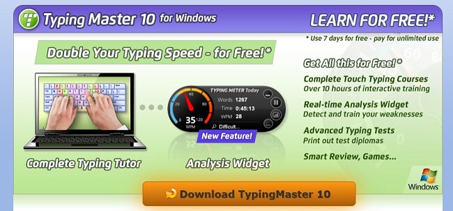 Typingmaster Premium, Free trial & download available