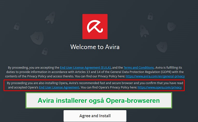 Avirra er pakket med Avira