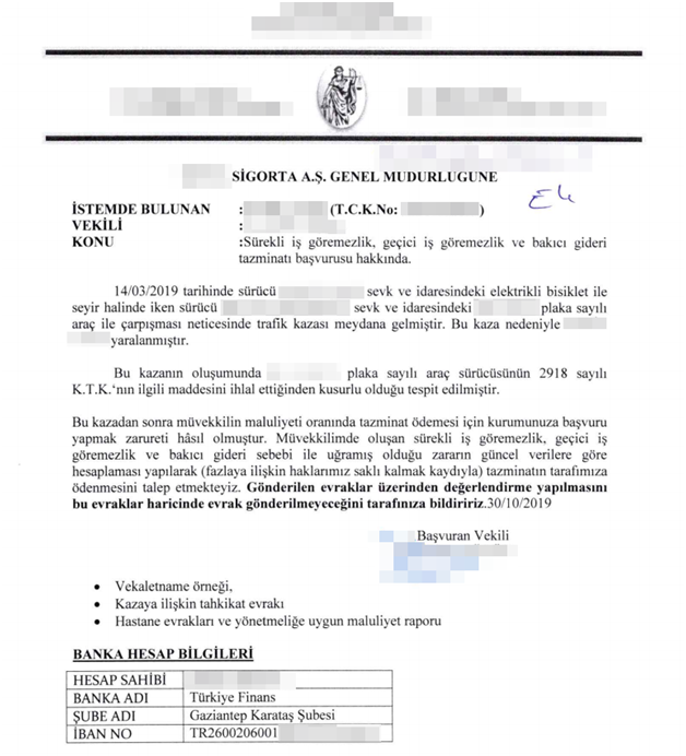 Screenshot of the Insurance document