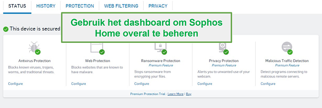 Sophos Home-dashboard